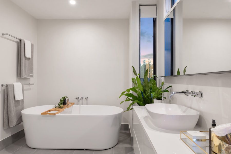 Modern master bathroom